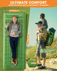 Relefree Sleeping Pad Camping Sleeping Pad (Pine Green )