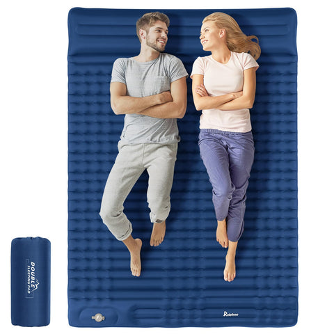 Relefree Camping Mattress Double Camping Mat（Navy Blue）