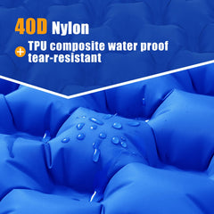 Inflatable Camping Mat Built in Pump（Royal blue）