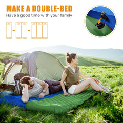 Inflatable Camping Mat Built in Pump（Royal blue）