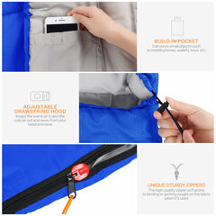 Relefree Sleeping Bag Outdoor 100% Cotton Hollow Fiber