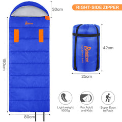 Relefree Sleeping Bag Outdoor 100% Cotton Hollow Fiber