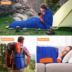 Relefree Sleeping Bag Outdoor 100% Cotton Hollow Fiber