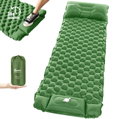 Inflatable Camping Mat Built in Pump（Pine Green）