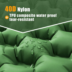 Inflatable Camping Mat Built in Pump（Pine Green）